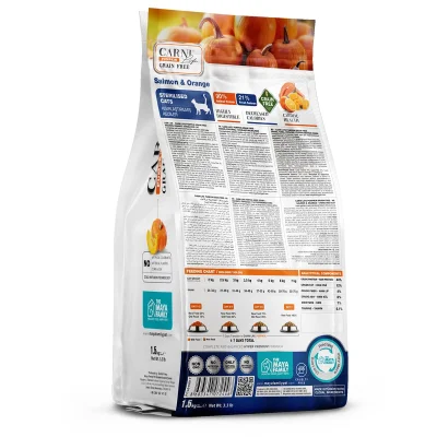 Maya Family Carni Life Pumpkin Grain Free 1.5kg Ξηρά Τροφή για Στειρωμένες Ενήλικες Γάτες με Σολομό και Πορτοκάλι Maya Family Carni Life Pumpkin Grain Free 1.5kg Ξηρά Τροφή για Στειρωμένες Ενήλικες Γάτες με Σολομό και Πορτοκάλι