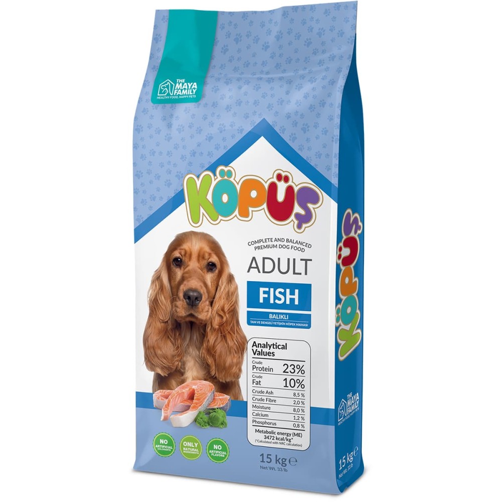 Maya Family Kopus 15kg ξηρά τροφή για ενήλικους σκύλους με ψάρι