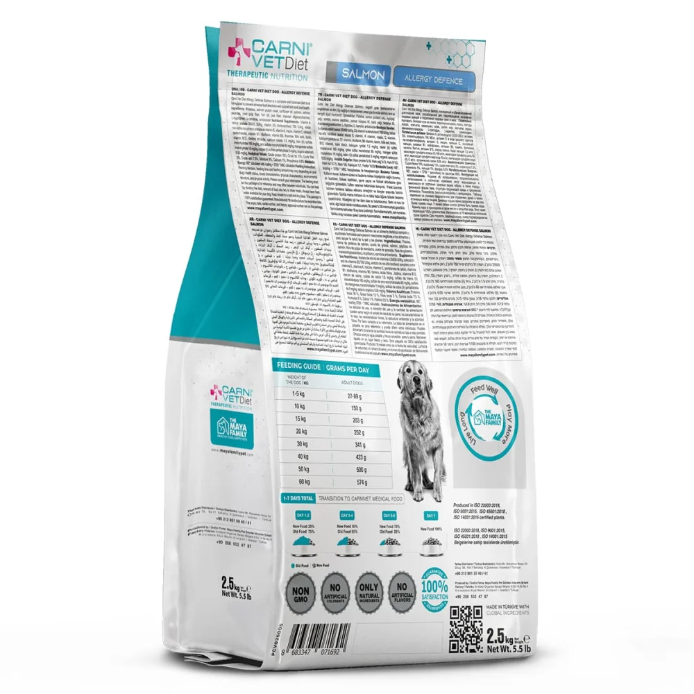 Maya Pet Family Carni Vet Diet Adult Dog Allergy Defence Salmon - Πλήρης Ζωοτροφή 2.5Kg Maya Pet Family Carni Vet Diet Adult Dog Allergy Defence Salmon - Πλήρης Ζωοτροφή 2.5Kg