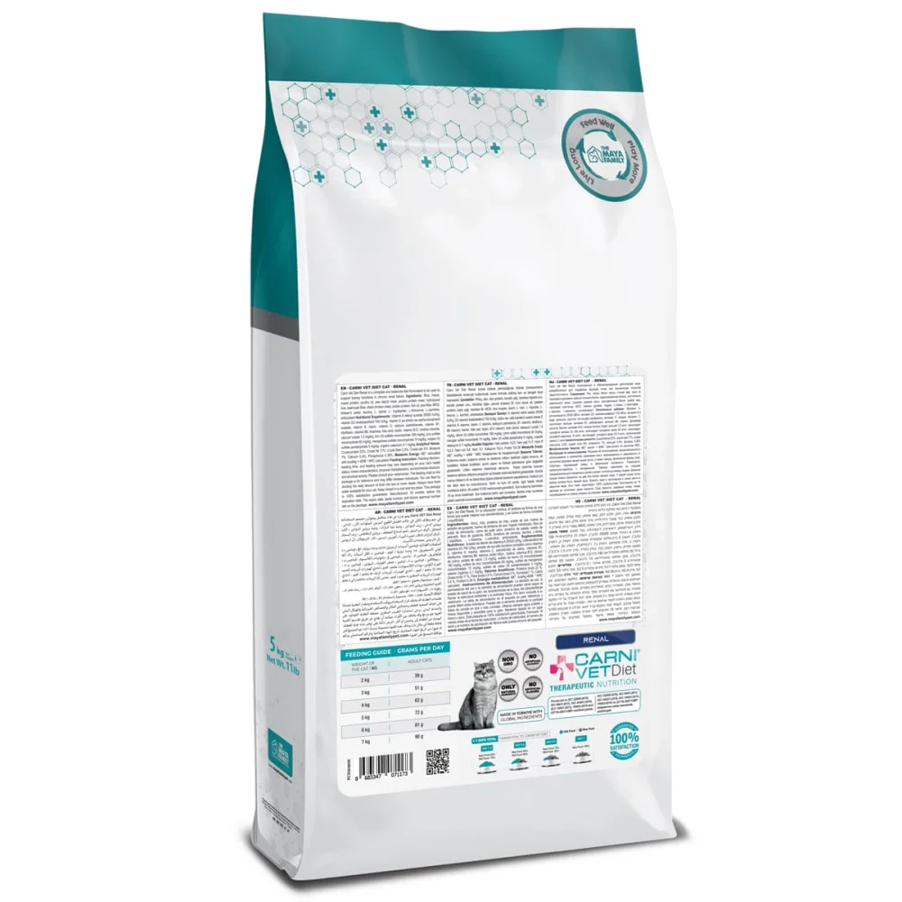 Maya Pet Family Carni Vet Diet Adult Cat Renal - Πλήρης Ζωοτροφή 5 Kg Maya Pet Family Carni Vet Diet Adult Cat Renal - Πλήρης Ζωοτροφή 5 Kg