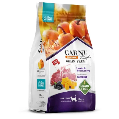 Maya Family Carni Life Pumpkin Grain Free 1.5kg Ξηρά Τροφή για Ενήλικες Γάτες με Αρνί και Μύρτιλο Maya Family Carni Life Pumpkin Grain Free 1.5kg Ξηρά Τροφή για Ενήλικες Γάτες με Αρνί και Μύρτιλο