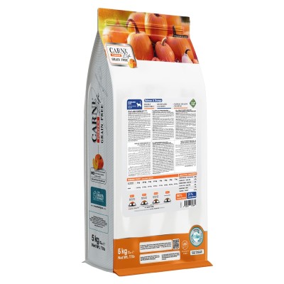 Maya Family Carni Life Pumpkin Grain Free 5kg Ξηρά Τροφή για Στειρωμένες Ενήλικες Γάτες με Σολομό και Πορτοκάλι