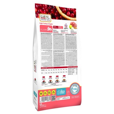 Maya Family Carni Life Cranberry 12kg  light ξηρά τροφή για ενήλικους σκύλους με γαλοπούλα και μήλο