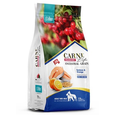 Maya Family Carni Life Cranberry 2,5kg ξηρά τροφή για ενήλικους σκύλους με σολωμό και πορτοκάλι