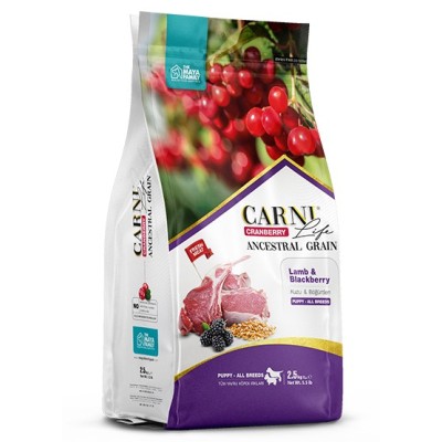Maya Family Carni Life Cranberry 2,5kg ξηρά τροφή για μεγαλόσωμα κουτάβια με αρνί και μύρτιλο