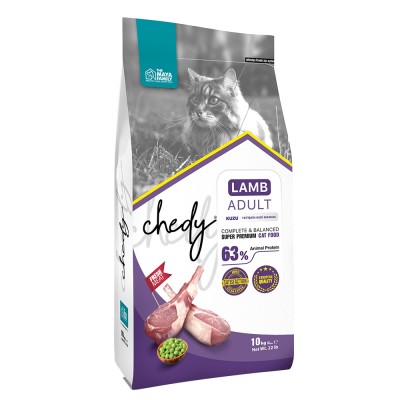 Maya Family Chedy 10kg ξηρά τροφή για ενήλικες γάτες με αρνί