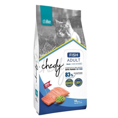 Maya Family Chedy 10kg ξηρά τροφή για ενήλικες γάτες με ψάρι