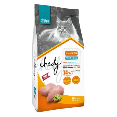 Maya Family Chedy 10kg ξηρή τροφή για στειρωμένες γάτες με κοτόπουλο