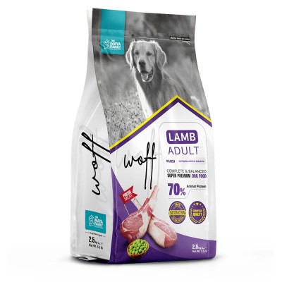 Maya Family Woff Adult Dog 2,5kg ξηρά τροφή για ενήλικους σκύλους με αρνί